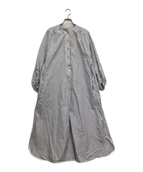 CADUNE（カデュネ）CADUNE (カデュネ) ワンピース ホワイト×ブルー サイズ:38の古着・服飾アイテム