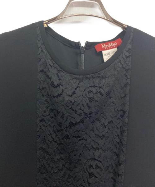 Max Mara Studio（マックスマーラ ストゥディオ）MAX MARA STUDIO (マックスマーラ ストゥディオ) ノースリーブワンピース ブラック サイズ:42の古着・服飾アイテム