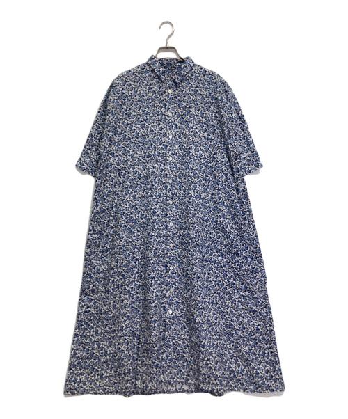 R&D.M.Co-OLDMAN'S TAILOR（オールドマンズテイラー）R&D.M.Co-OLDMAN'S TAILOR (オールドマンズテイラー) リネンワンピース ブルー サイズ:記載なしの古着・服飾アイテム