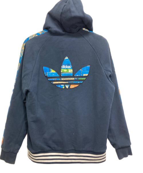 adidas Originals（アディダスオリジナル）adidas originals (アディダスオリジナル) フーデット スタジアム オリジナルス ネイビー サイズ:Lの古着・服飾アイテム