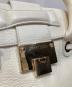 中古・古着 JIMMY CHOO (ジミーチュウ) 2WAYハンドバッグ ホワイト：15000円