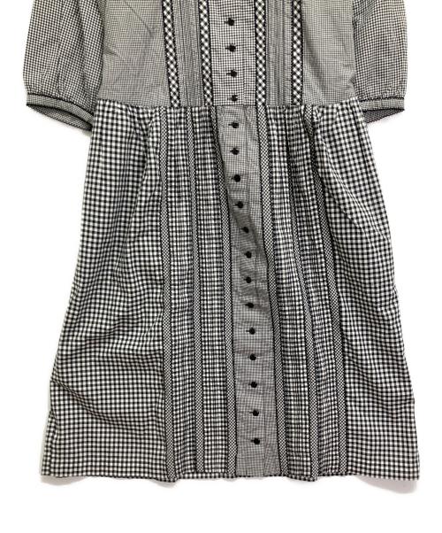 PINK HOUSE（ピンクハウス）PINK HOUSE (ピンクハウス) ギンガムパッチワークワンピース グレー サイズ:-の古着・服飾アイテム