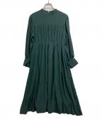 CLANEクラネ）の古着「長袖ワンピース」｜グリーン