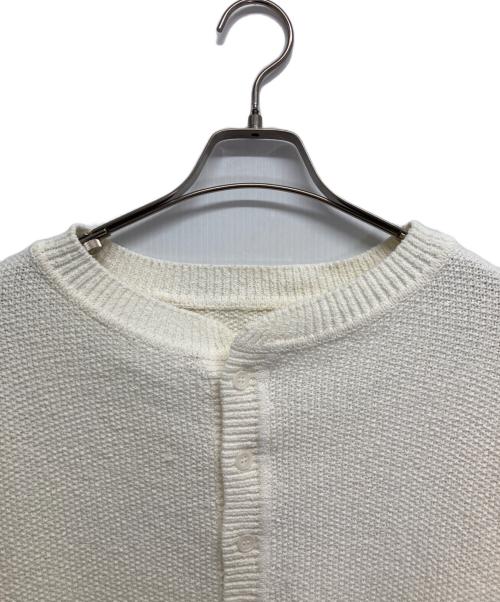 FRAMeWORK（フレームワーク）FRAMeWORK (フレームワーク) 鹿の子2WAYヘンリーニット ホワイト サイズ:記載なしの古着・服飾アイテム