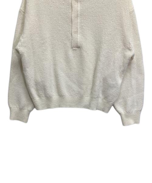 FRAMeWORK（フレームワーク）FRAMeWORK (フレームワーク) 鹿の子2WAYヘンリーニット ホワイト サイズ:記載なしの古着・服飾アイテム