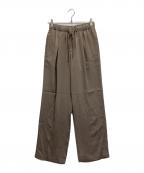 Spick and Spanスピック＆スパン）の古着「サテンイージーパンツ」｜ベージュ