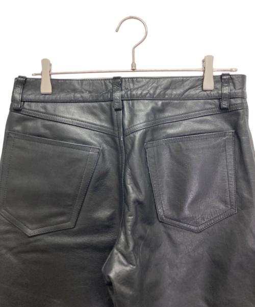HORN WORKS（ホーンワークス）HORN WORKS (ホーンワークス) レザーパンツ ブラック サイズ:記載なしの古着・服飾アイテム