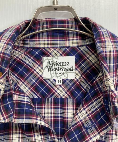 Vivienne Westwood（ヴィヴィアンウエストウッド）Vivienne Westwood (ヴィヴィアンウエストウッド) 半袖シャツ パープル サイズ:44の古着・服飾アイテム