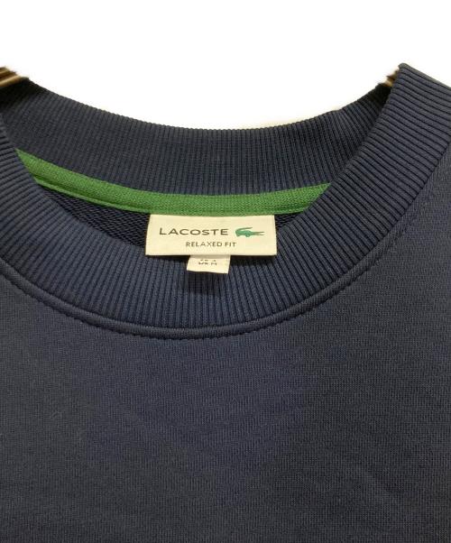 LACOSTE（ラコステ）LACOSTE (ラコステ) ヘリテージワッペンクルーネックスウェット ネイビー サイズ:Mの古着・服飾アイテム