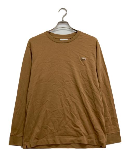 LACOSTE（ラコステ）LACOSTE (ラコステ) ロングカットソー ベージュ サイズ:Mの古着・服飾アイテム