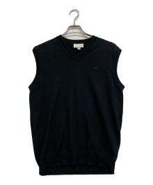 LACOSTE（ラコステ）の古着「ニットベスト」｜ブラック