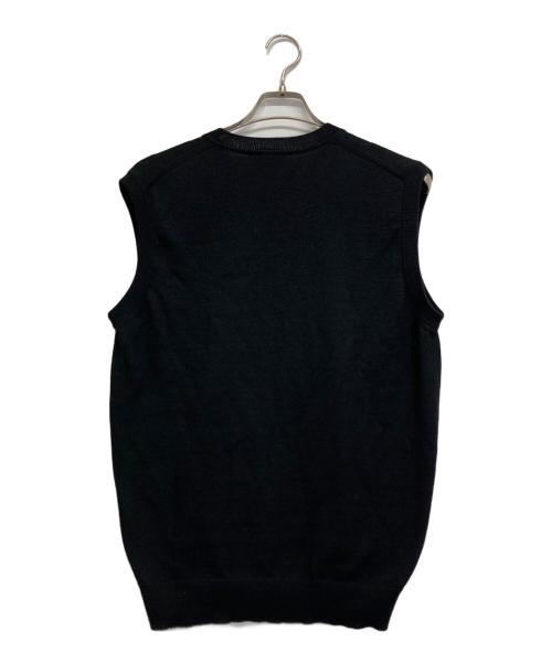 LACOSTE（ラコステ）LACOSTE (ラコステ) ニットベスト ブラック サイズ:Lの古着・服飾アイテム