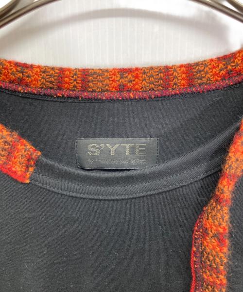 s'yte（サイト）s'yte (サイト) JERSEY KNIT ROUND NECK T-SHIRT ブラック サイズ:3の古着・服飾アイテム