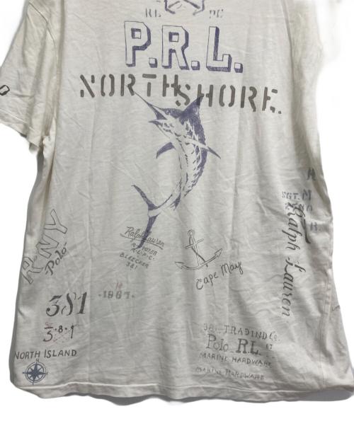 POLO RALPH LAUREN（ポロ・ラルフローレン）POLO RALPH LAUREN (ポロ・ラルフローレン) デザインtシャツ ホワイト サイズ:Lの古着・服飾アイテム