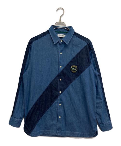 LACOSTE（ラコステ）LACOSTE (ラコステ) バイアスカットデニムシャツ インディゴ サイズ:Mの古着・服飾アイテム