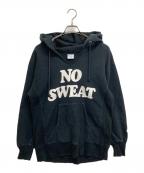 Championチャンピオン）の古着「リバースウィーブスウェット 首元カットオフ」｜ブラック