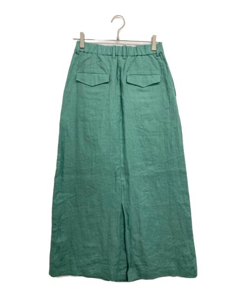 ticca（ティッカ）TICCA (ティッカ) リネンタックスカート グリーン サイズ:Fの古着・服飾アイテム