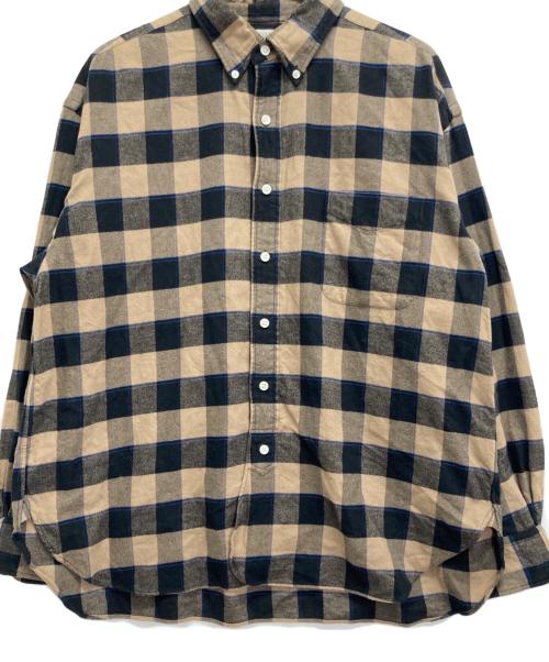 SUNNY ELEMENT（サニーエレメント）SUNNY ELEMENT (サニーエレメント) チェックシャツ ブラウン サイズ:Mの古着・服飾アイテム