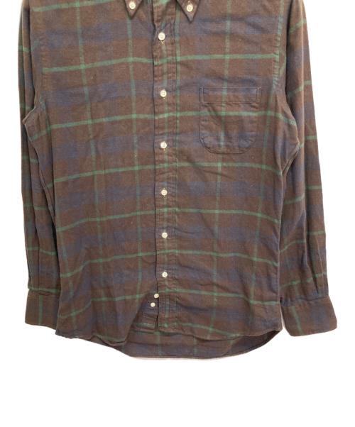 INDIVIDUALIZED SHIRTS（インディビジュアライズドシャツ）INDIVIDUALIZED SHIRTS (インディビジュアライズドシャツ) チェックシャツ ブラウン サイズ:15-32の古着・服飾アイテム