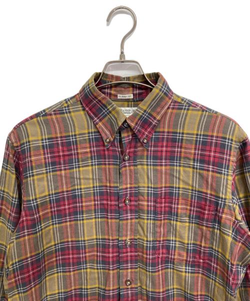 INDIVIDUALIZED SHIRTS（インディビジュアライズドシャツ）INDIVIDUALIZED SHIRTS (インディビジュアライズドシャツ) チェックシャツ レッド×イエロー サイズ:15の古着・服飾アイテム
