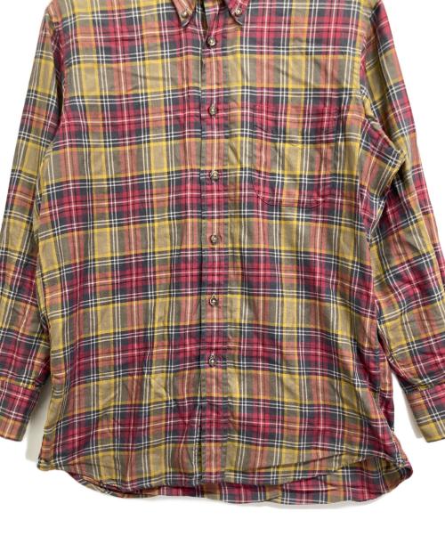 INDIVIDUALIZED SHIRTS（インディビジュアライズドシャツ）INDIVIDUALIZED SHIRTS (インディビジュアライズドシャツ) チェックシャツ レッド×イエロー サイズ:15の古着・服飾アイテム