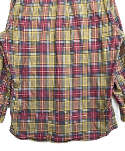 INDIVIDUALIZED SHIRTS（インディビジュアライズドシャツ）INDIVIDUALIZED SHIRTS (インディビジュアライズドシャツ) チェックシャツ レッド×イエロー サイズ:15の古着・服飾アイテム