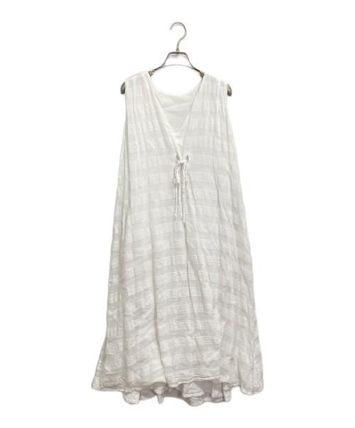 rosy monster（ロージーモンスター）rosy monster (ロージーモンスター) ノースリーブワンピース ホワイト サイズ:Fの古着・服飾アイテム