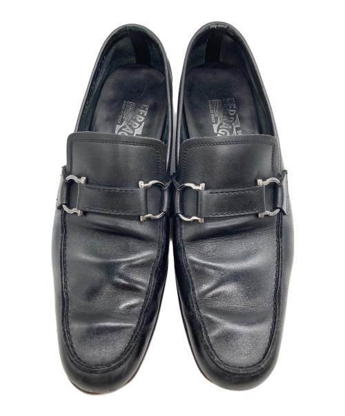 Salvatore Ferragamo（サルヴァトーレ フェラガモ）Salvatore Ferragamo (サルヴァトーレ フェラガモ) ローファー ブラック サイズ:7の古着・服飾アイテム