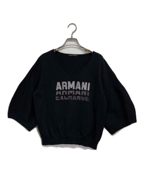 ARMANI EXCHANGE（アルマーニ エクスチェンジ）ARMANI EXCHANGE (アルマーニ エクスチェンジ) 半袖スウェット ブラック サイズ:Mの古着・服飾アイテム