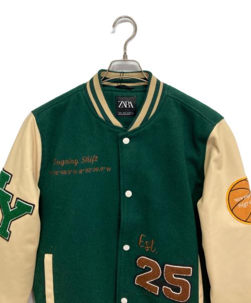 ZARA（ザラ）ZARA (ザラ) スタジャン グリーン サイズ:Sの古着・服飾アイテム