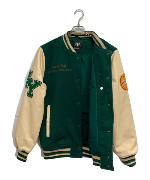 ZARA（ザラ）ZARA (ザラ) スタジャン グリーン サイズ:Sの古着・服飾アイテム