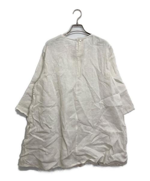 群言堂（グンゲンドウ）群言堂 (グンゲンドウ) リネンワンピース ベージュ サイズ:-の古着・服飾アイテム