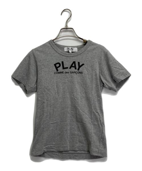 PLAY COMME des GARCONS（プレイコムデギャルソン）PLAY COMME des GARCONS (プレイ コムデギャルソン) バックロゴハートTシャツ グレー サイズ:Sの古着・服飾アイテム