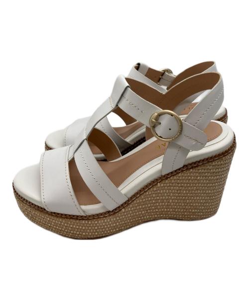 COLE HAAN（コールハーン）COLE HAAN (コールハーン) ウェッジサンダル ホワイト サイズ:36の古着・服飾アイテム