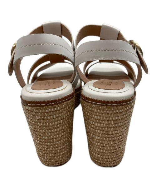 COLE HAAN（コールハーン）COLE HAAN (コールハーン) ウェッジサンダル ホワイト サイズ:36の古着・服飾アイテム