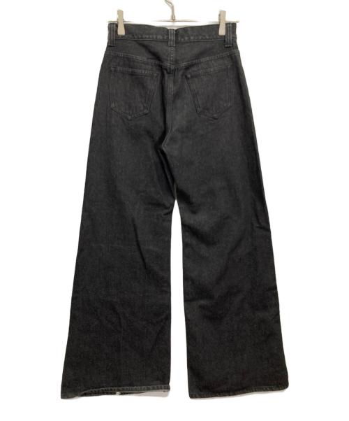 PAMEO POSE（パメオポーズ）PAMEO POSE (パメオポーズ) 花刺繍デニムワイドパンツ インディゴ サイズ:Mの古着・服飾アイテム