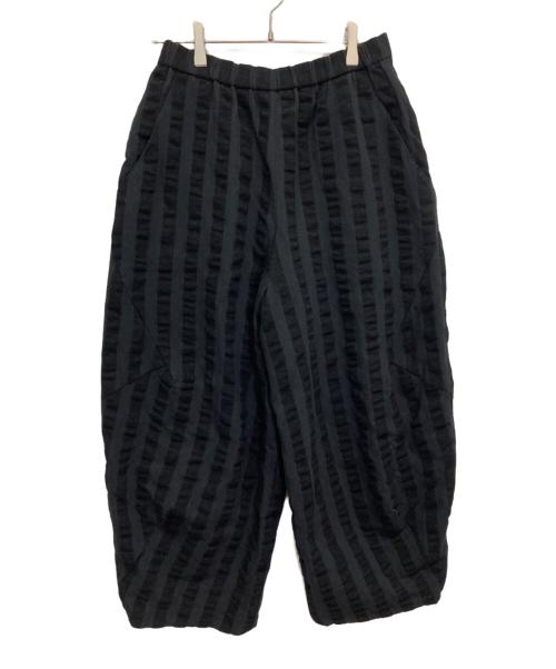 慈雨（ジウ）慈雨 (ジウ) ワイドパンツ ブラック サイズ:40の古着・服飾アイテム