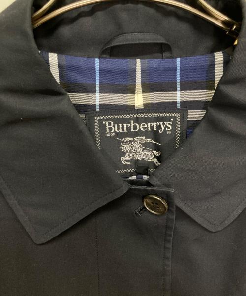 Burberry's（バーバリー）Burberry's (バーバリーズ) 裏ノヴァチェックコート ネイビー サイズ:15の古着・服飾アイテム