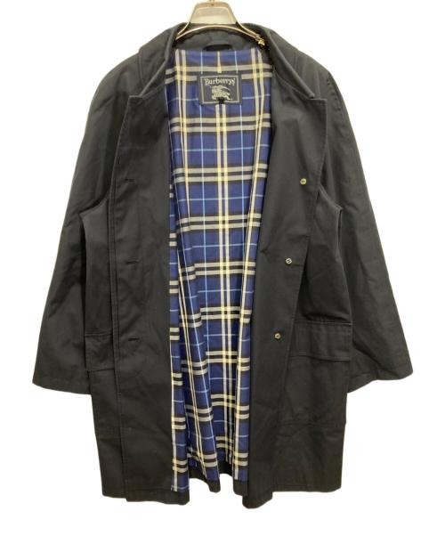 Burberry's（バーバリー）Burberry's (バーバリーズ) 裏ノヴァチェックコート ネイビー サイズ:15の古着・服飾アイテム