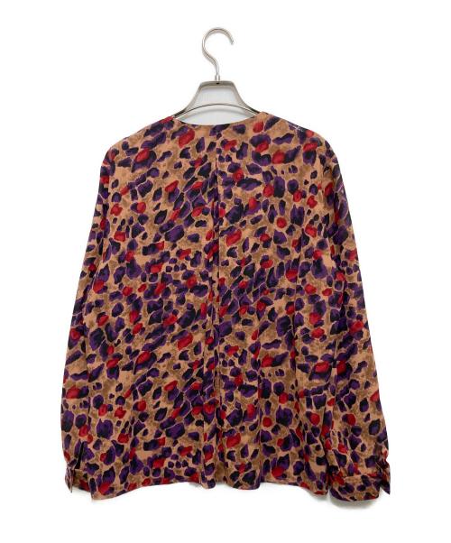 GIVENCHY（ジバンシィ）GIVENCHY (ジバンシィ) 総柄ブラウス ブラウン サイズ:13の古着・服飾アイテム