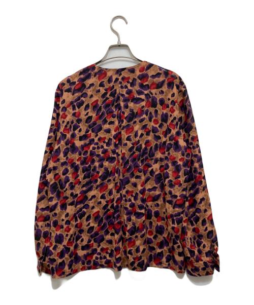 GIVENCHY（ジバンシィ）GIVENCHY (ジバンシィ) 総柄ブラウス ブラウン サイズ:13の古着・服飾アイテム