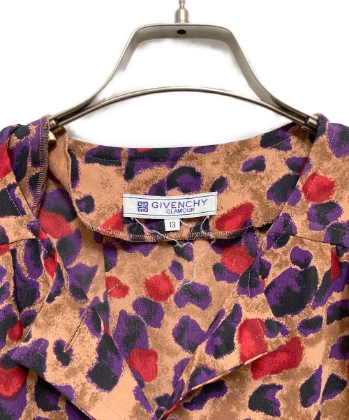 GIVENCHY（ジバンシィ）GIVENCHY (ジバンシィ) 総柄ブラウス ブラウン サイズ:13の古着・服飾アイテム