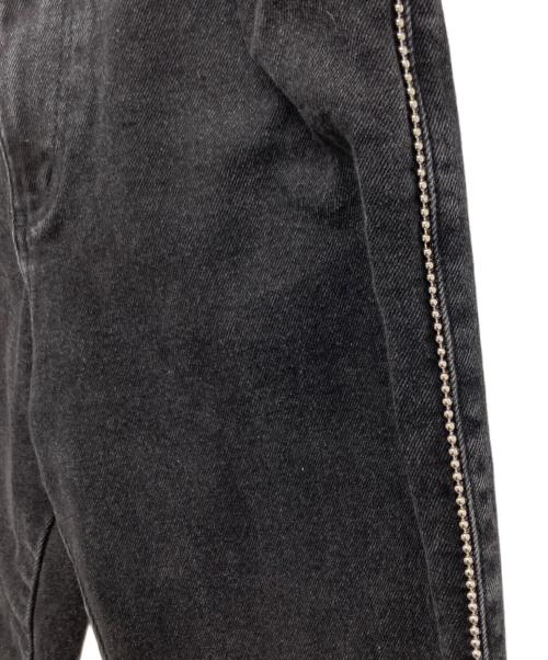 Ameri（アメリ）AMERI (アメリ) CHAIN BLACK DENIM ブラック サイズ:W25の古着・服飾アイテム