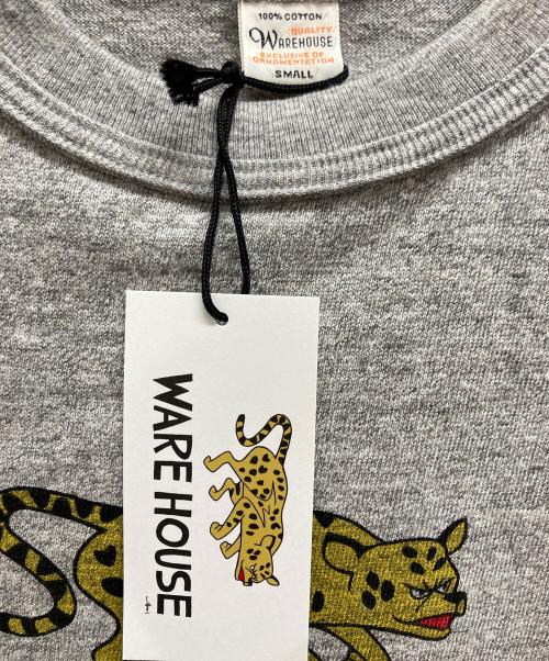 WAREHOUSE（ウエアハウス）WAREHOUSE (ウエアハウス) ジャガーTシャツ グレー サイズ:Sの古着・服飾アイテム