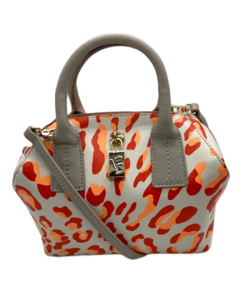 FURLA（フルラ）FURLA (フルラ) ミニボストンバッグ ベージュの古着・服飾アイテム