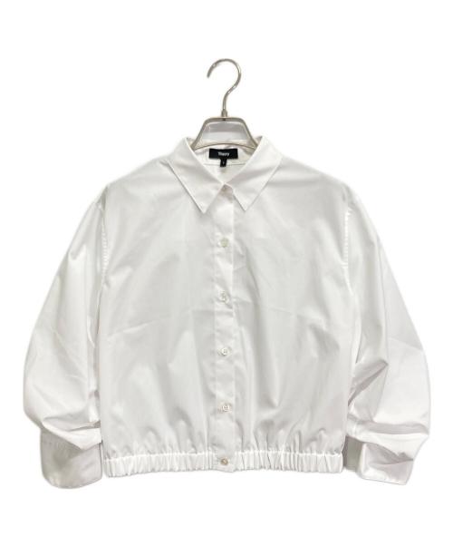 theory（セオリー）theory (セオリー) クロップドシャツ ホワイト サイズ:Sの古着・服飾アイテム