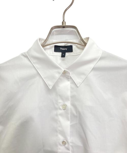 theory（セオリー）theory (セオリー) クロップドシャツ ホワイト サイズ:Sの古着・服飾アイテム