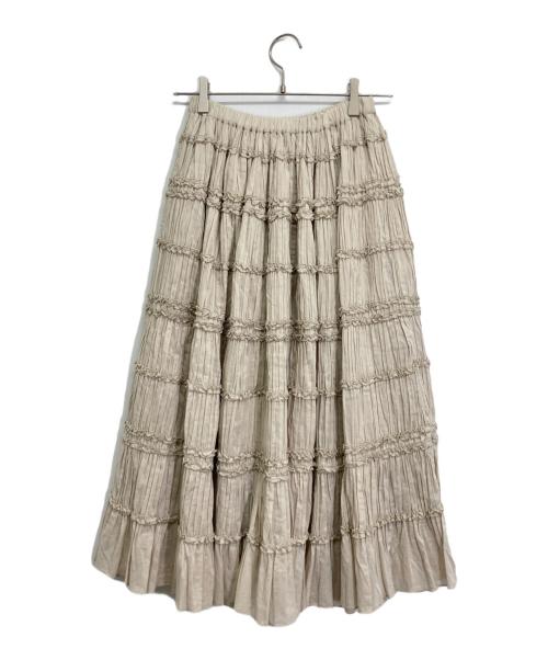 pheeta（フィータ）pheeta (フィータ) ティアードロングスカート ベージュ サイズ:ーの古着・服飾アイテム