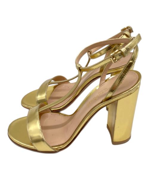 Gianvito Rossi（ジャンヴィト ロッシ）Gianvito Rossi (ジャンヴィト・ロッシ) サンダル ゴールド サイズ:35の古着・服飾アイテム