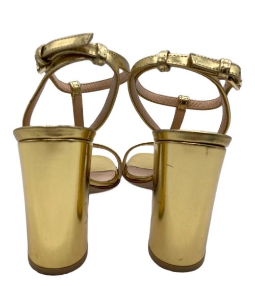 Gianvito Rossi（ジャンヴィト ロッシ）Gianvito Rossi (ジャンヴィト・ロッシ) サンダル ゴールド サイズ:35の古着・服飾アイテム